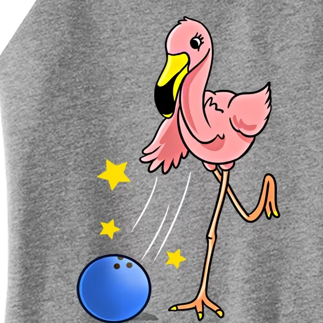 Bowling Flamingo Bowling Lover Gift Funny Gift Women’s Perfect Tri Rocker Tank