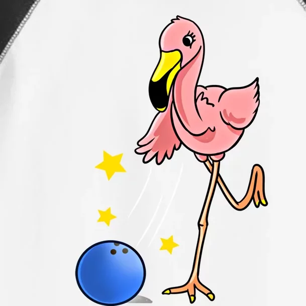 Bowling Flamingo Bowling Lover Gift Funny Gift Toddler Fine Jersey T-Shirt