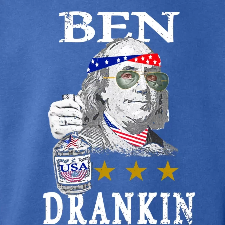 Benjamin Franklin Ben Drankin 4th Of July Usa Flag Cute Gift Toddler Hoodie