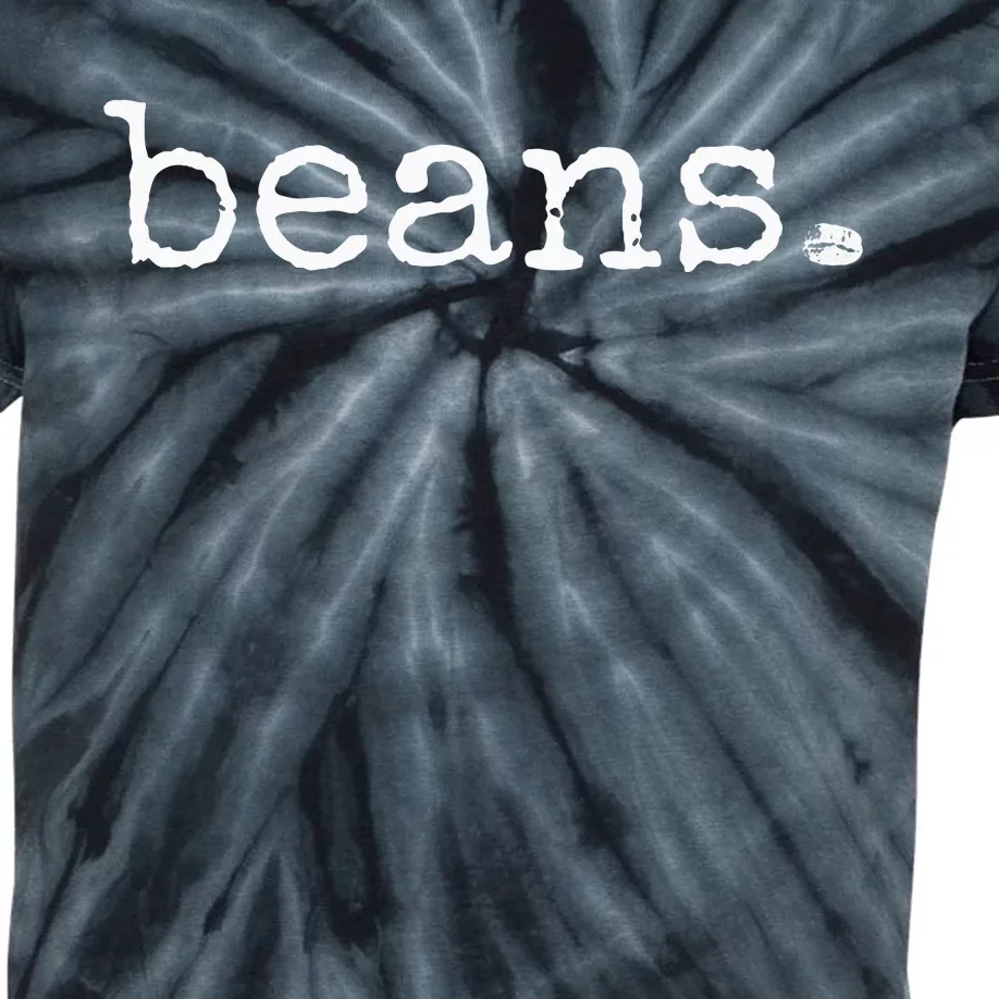 Beans Funny Barista Coffee Bean Espresso Bean Bean Lover Kids Tie-Dye T-Shirt