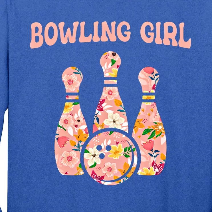 Bowling Funny Bowling Team Bowler Bowling Gift Tall Long Sleeve T-Shirt