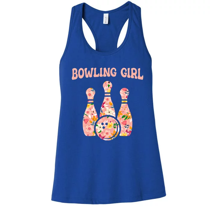 Bowling Funny Bowling Team Bowler Bowling Gift Women's Racerback Tank