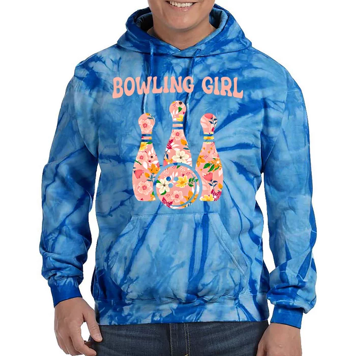 Bowling Funny Bowling Team Bowler Bowling Gift Tie Dye Hoodie