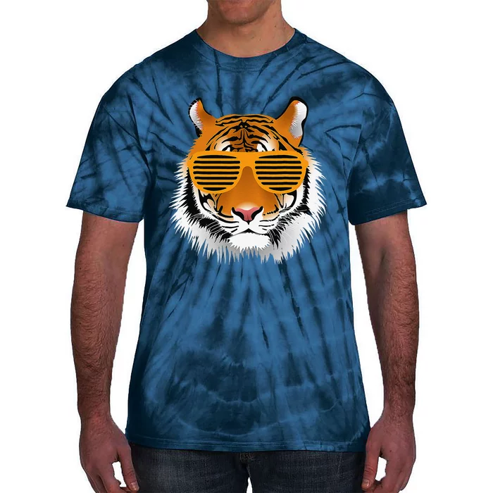 Birthday For Boy Cool Tiger Striped Animal Theme Party Tie-Dye T-Shirt