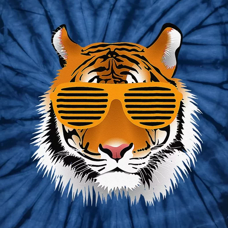 Birthday For Boy Cool Tiger Striped Animal Theme Party Tie-Dye T-Shirt