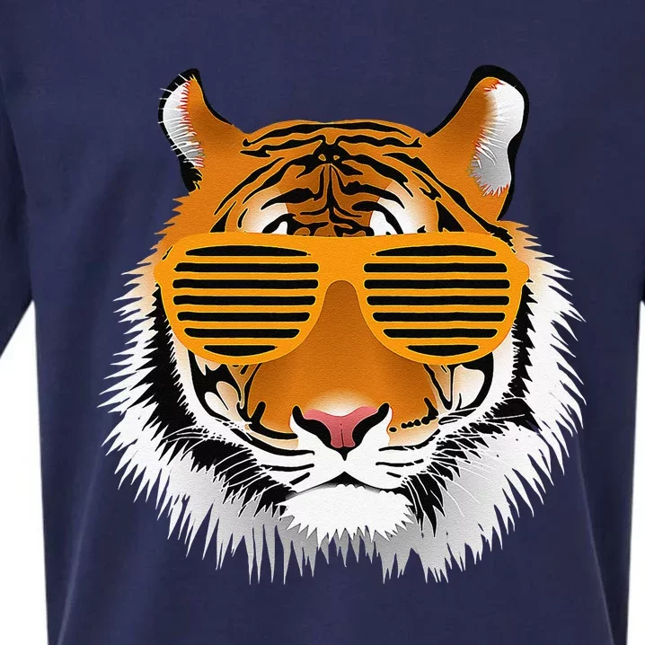 Birthday For Boy Cool Tiger Striped Animal Theme Party Sueded Cloud Jersey T-Shirt