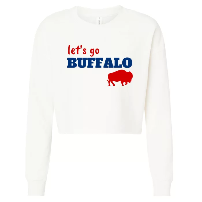 Buffalo Football Cropped Pullover Crew