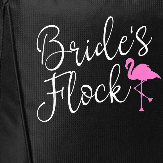 Brides Flock Bridal Party Flamingo Theme Bachelorette Party City Backpack