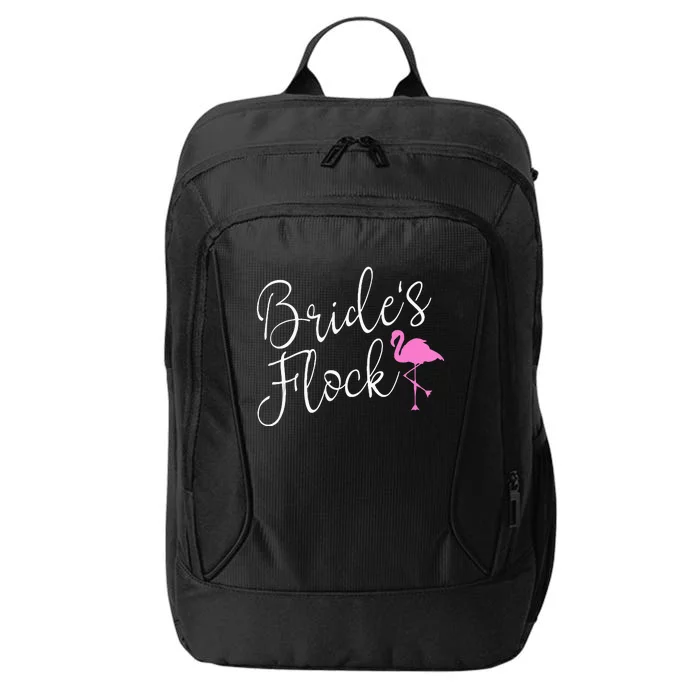 Brides Flock Bridal Party Flamingo Theme Bachelorette Party City Backpack