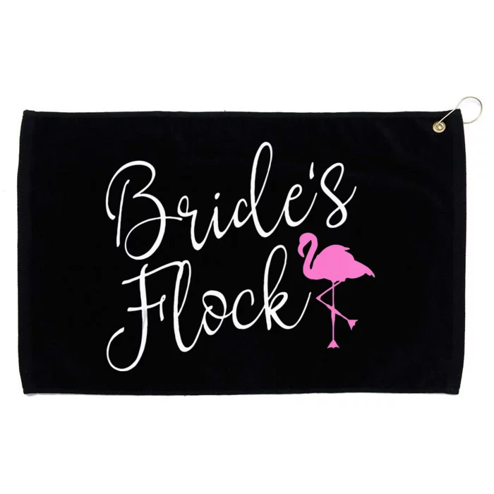 Brides Flock Bridal Party Flamingo Theme Bachelorette Party Grommeted Golf Towel