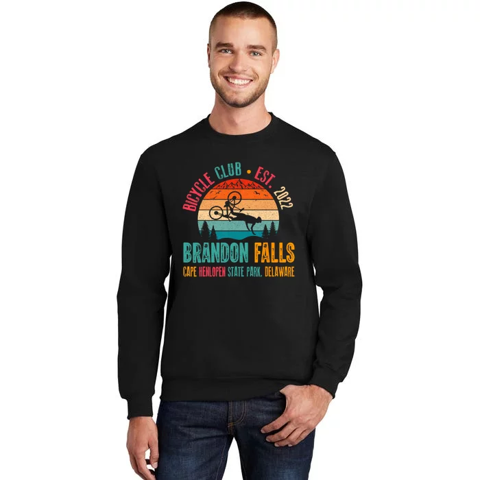 Brandon Falls Bicyle Club Retro Biden Bike Tall Sweatshirt