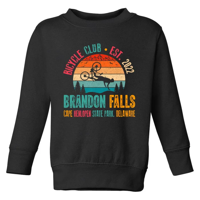 Brandon Falls Bicyle Club Retro Biden Bike Toddler Sweatshirt