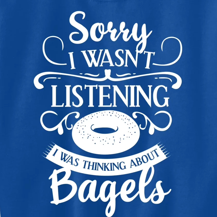 Bagel For Bagels Lovers Gift Kids Sweatshirt