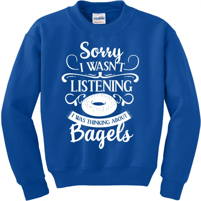 Bagel For Bagels Lovers Gift Kids Sweatshirt