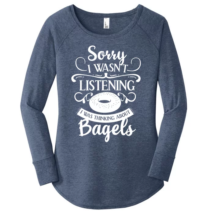 Bagel For Bagels Lovers Gift Women's Perfect Tri Tunic Long Sleeve Shirt