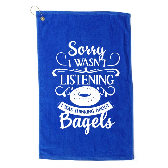 Bagel For Bagels Lovers Gift Platinum Collection Golf Towel