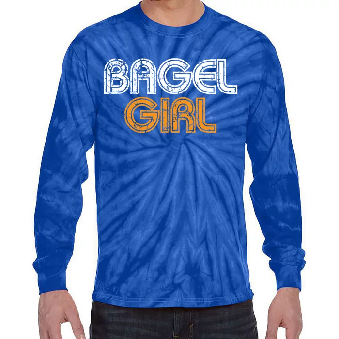 Bagel Funny Bagel Lover Costume Gift Funny Gift Tie-Dye Long Sleeve Shirt