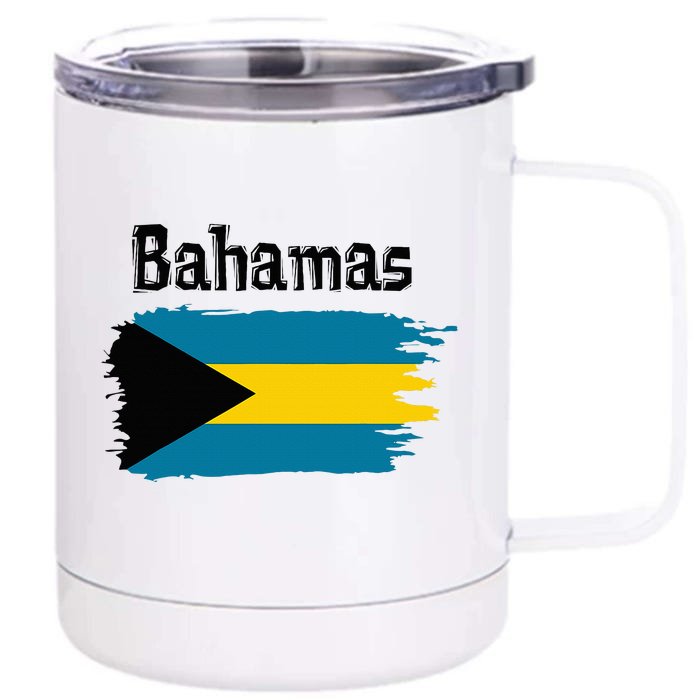 Bahamas Flag Front & Back 12oz Stainless Steel Tumbler Cup