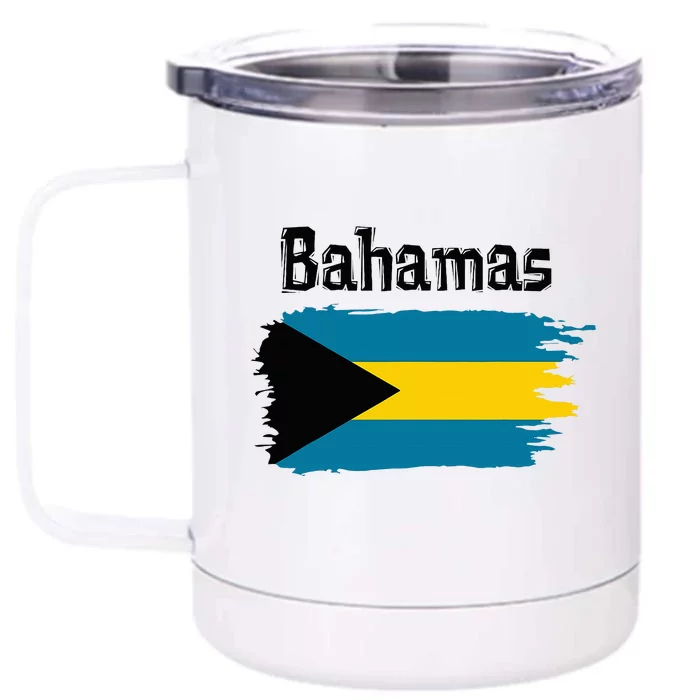 Bahamas Flag Front & Back 12oz Stainless Steel Tumbler Cup