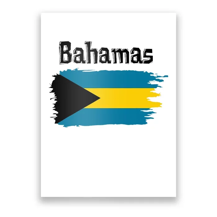 Bahamas Flag Poster