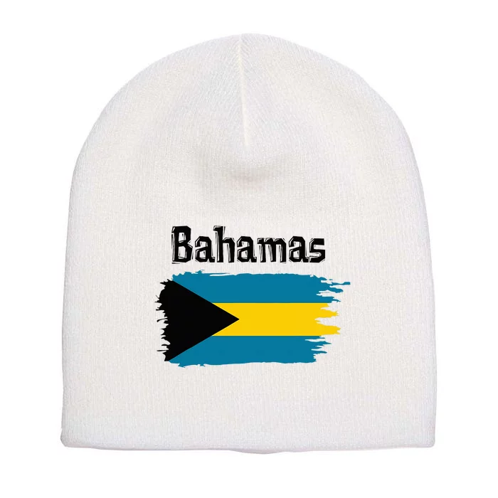 Bahamas Flag Short Acrylic Beanie