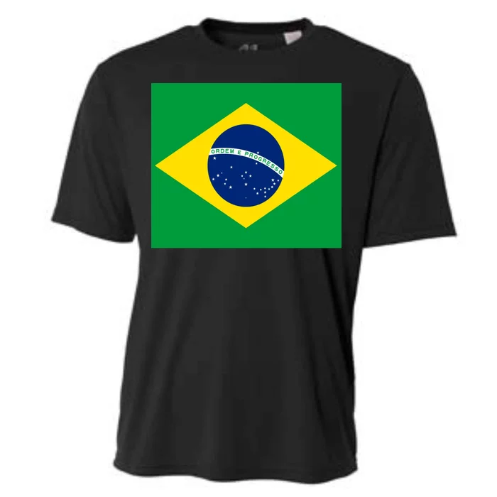 Brazilian Flag Brazil Country Cooling Performance Crew T-Shirt