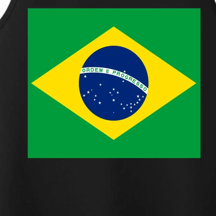 Brazilian Flag Brazil Country Performance Tank