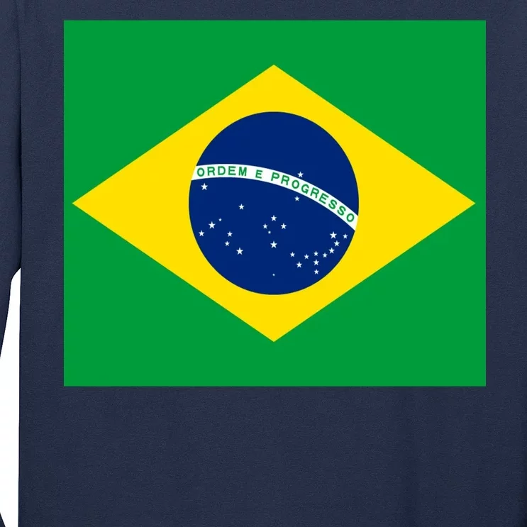 Brazilian Flag Brazil Country Long Sleeve Shirt