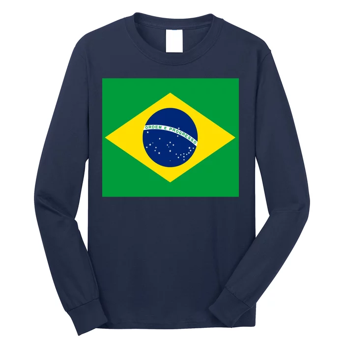 Brazilian Flag Brazil Country Long Sleeve Shirt