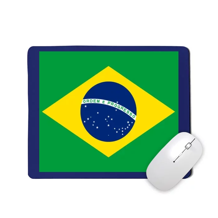 Brazilian Flag Brazil Country Mousepad