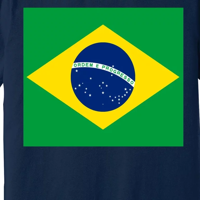 Brazilian Flag Brazil Country Premium T-Shirt