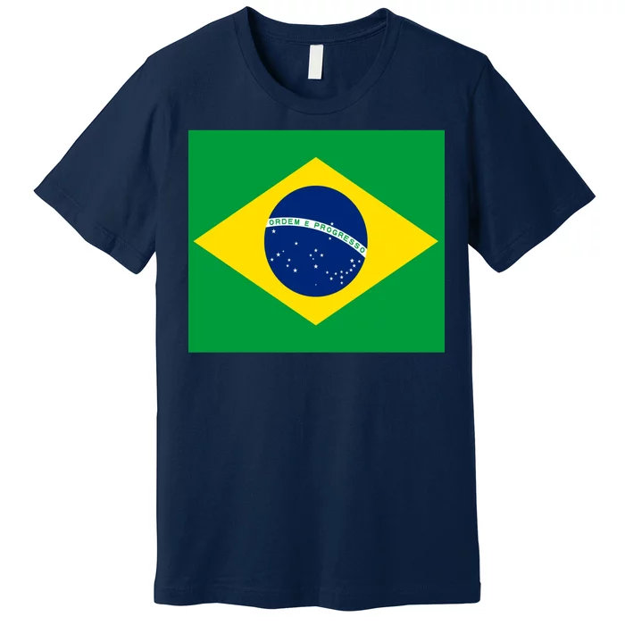 Brazilian Flag Brazil Country Premium T-Shirt