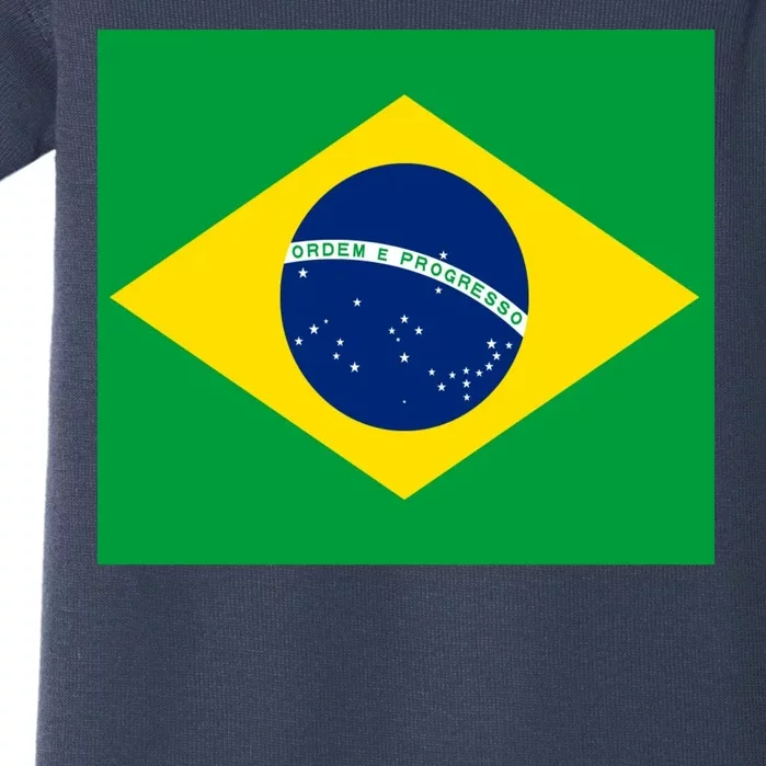 Brazilian Flag Brazil Country Baby Bodysuit