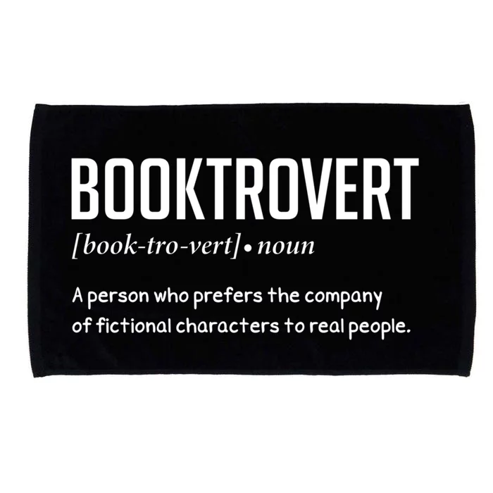 Booktrovert For Book Lover Gift Microfiber Hand Towel