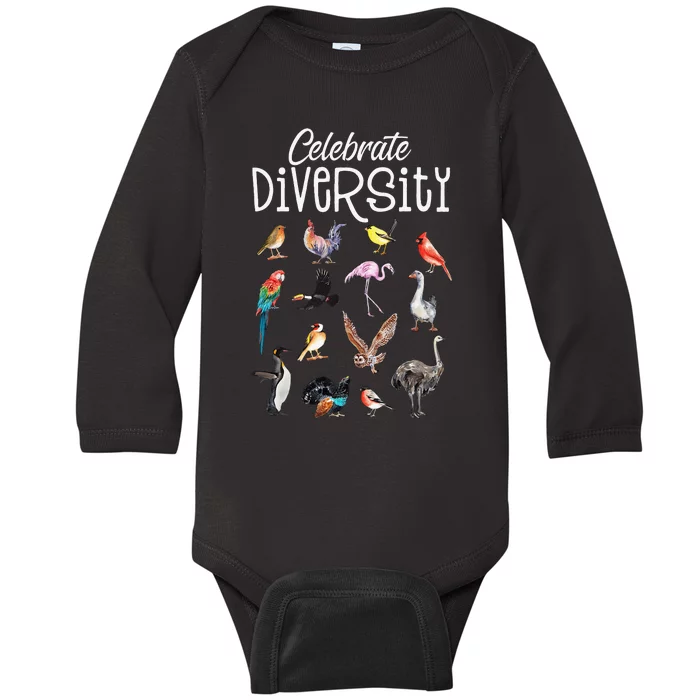 Bird funny Bird Lover Gift Bird Baby Long Sleeve Bodysuit