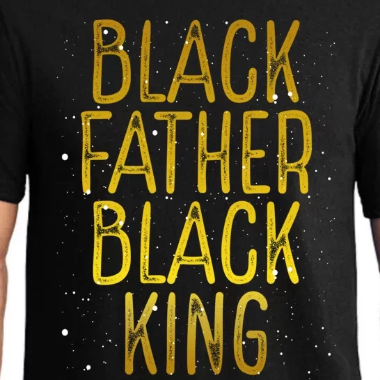 Black Father Black King African American Family Proud Dad Gift Pajama Set