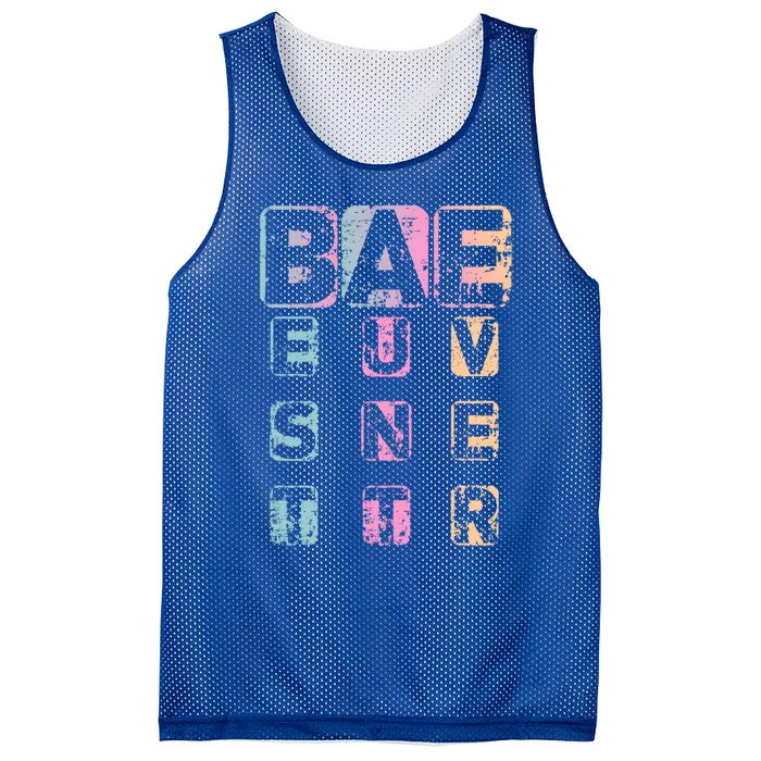 Bae Funny Best Auntie Ever Gift Mesh Reversible Basketball Jersey Tank