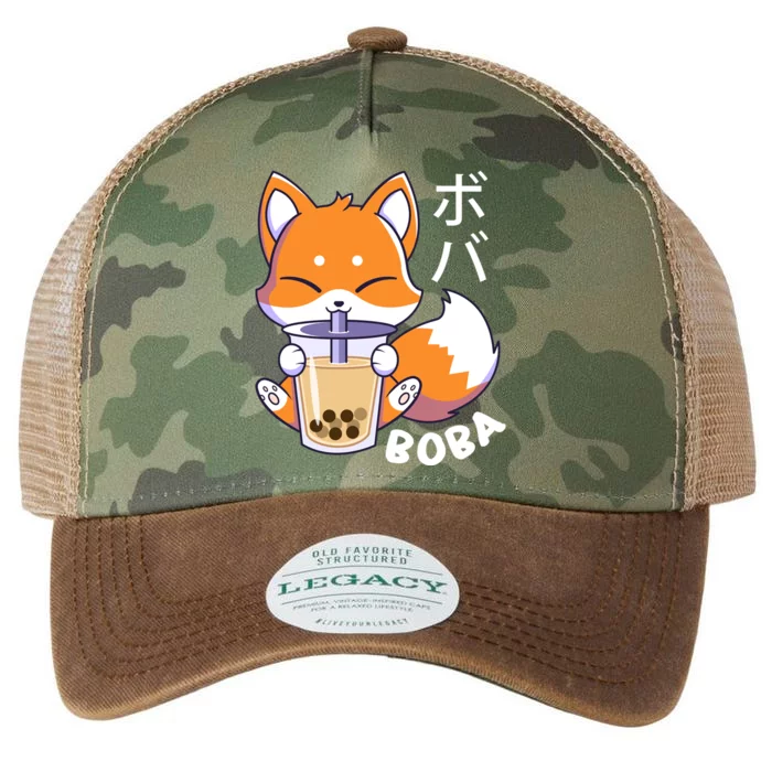 Boba Fox Bubble Tea Chibi Foxes Legacy Tie Dye Trucker Hat