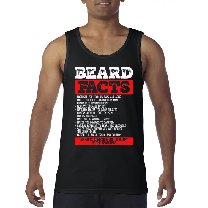 Beard Facts Beard Lover Tank Top