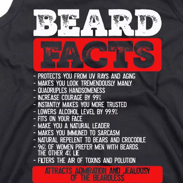 Beard Facts Beard Lover Tank Top