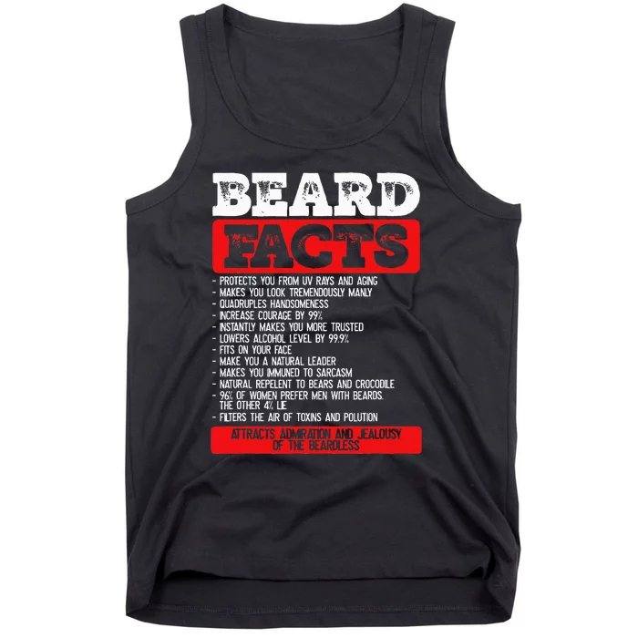 Beard Facts Beard Lover Tank Top