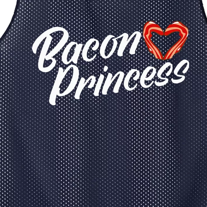 Breakfast Funny Bacon Lover Bacon Princess Mesh Reversible Basketball Jersey Tank