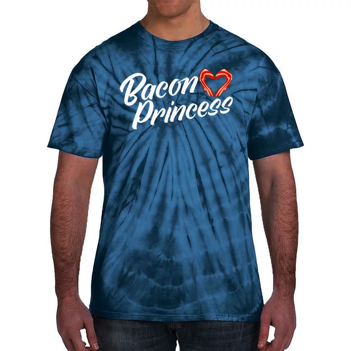 Breakfast Funny Bacon Lover Bacon Princess Tie-Dye T-Shirt