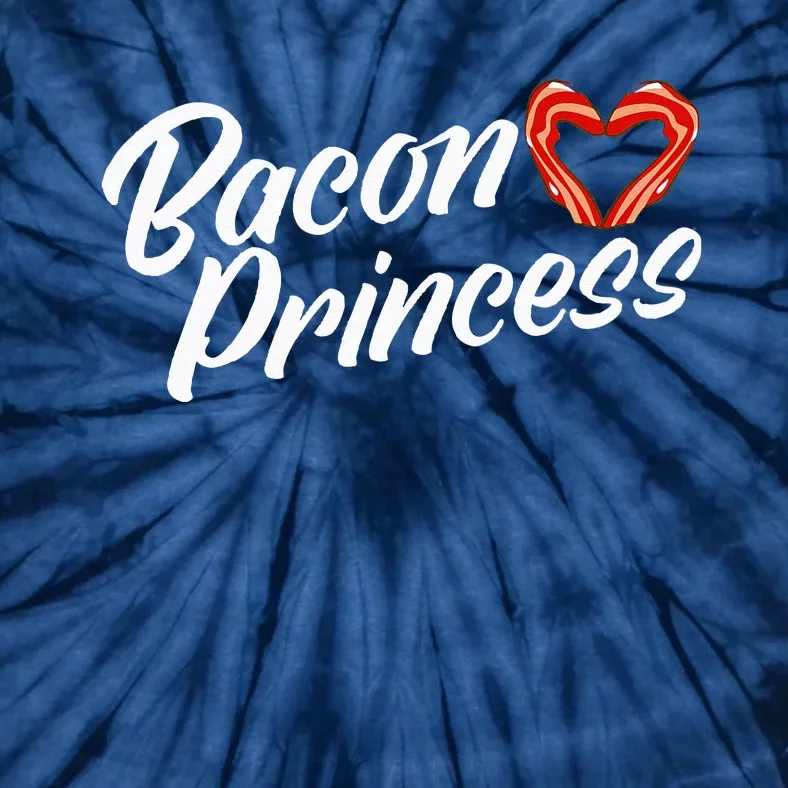 Breakfast Funny Bacon Lover Bacon Princess Tie-Dye T-Shirt