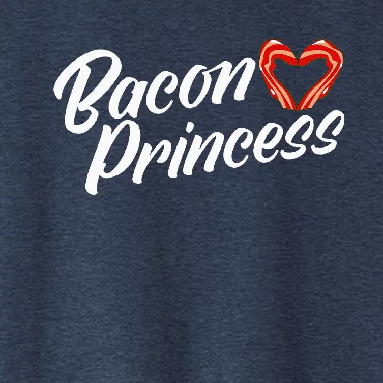 Breakfast Funny Bacon Lover Bacon Princess Women's Crop Top Tee