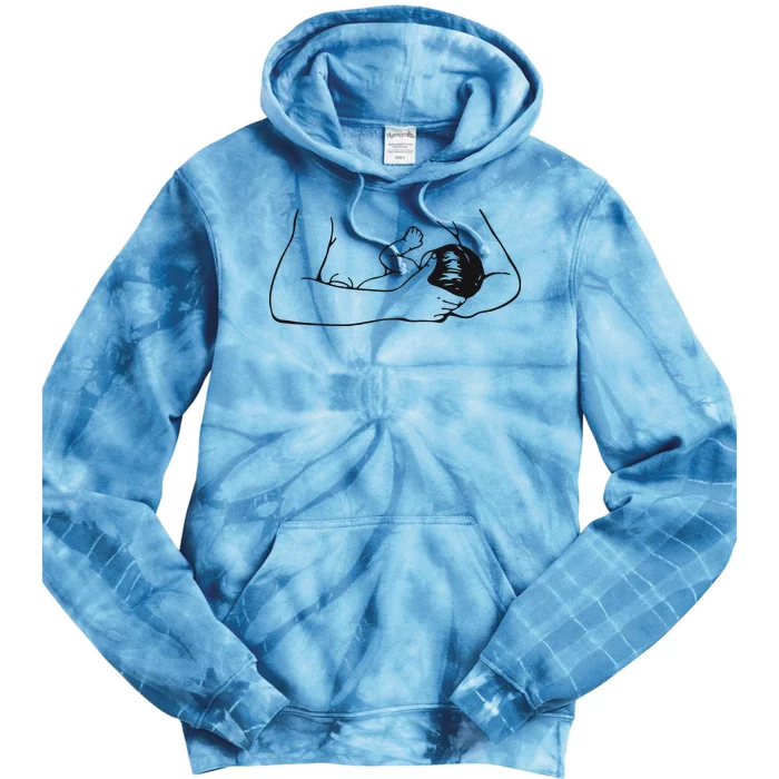 Breast Feeding Tie Dye Hoodie