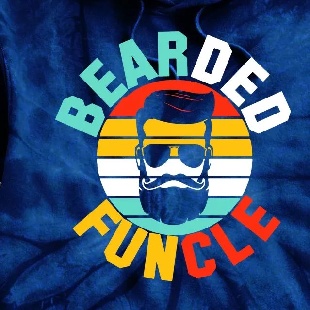 Bearded Funcle Tie Dye Hoodie