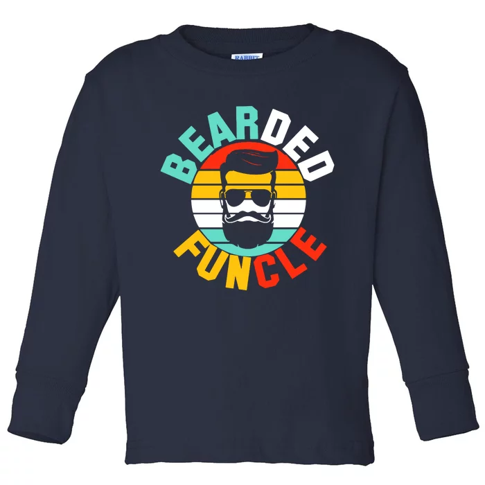 Bearded Funcle Toddler Long Sleeve Shirt