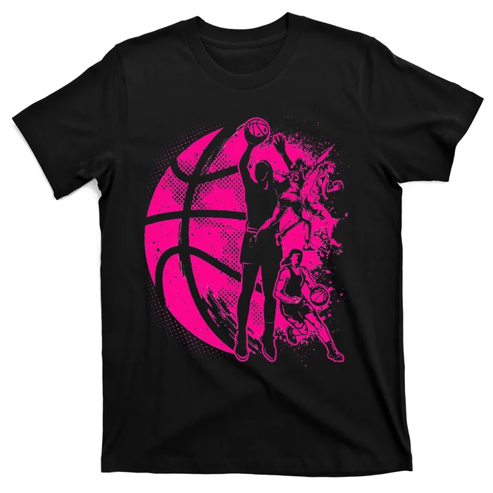 Basketball Female Basketball Team T-Shirt