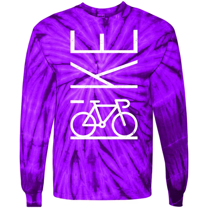 Bike Fanatic Tie-Dye Long Sleeve Shirt